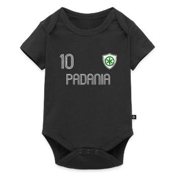 Équipe de football padanie - Body à manches courtes Premium Bébé - noir - Devant