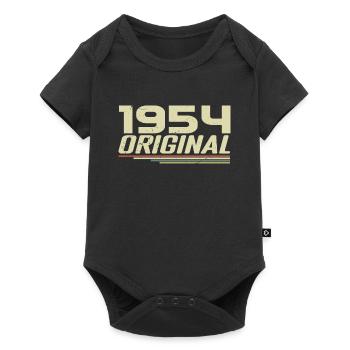 Born in 1954 Vintage 1954 Retro Birthday 1954 - Baby Premium short-sleeve bodysuit - black - Front