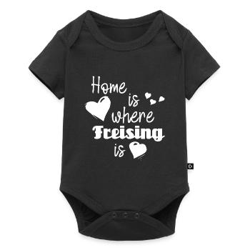 Zuhause in Freising - Home is where Freising is - Baby Premium Kurzarmbody - Schwarz - Vorne