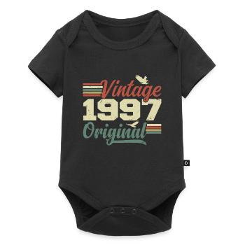 Vintage 1997 Retro 1997 Anniversary Gift - Baby Premium short-sleeve bodysuit - black - Front