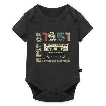 Millésime 1951 - cadeau d’anniversaire rétro 1951 - Body à manches courtes Premium Bébé - noir - Devant