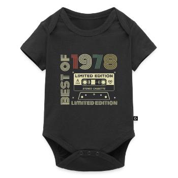 Vintage 1978 - 1978 Retro Birthday Gift - Baby Premium short-sleeve bodysuit - black - Front
