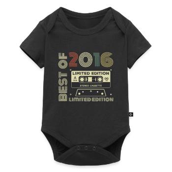 Millésime 2016 - cadeau d’anniversaire rétro 2016 - Body à manches courtes Premium Bébé - noir - Devant
