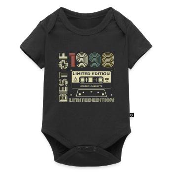 Vintage 1998 - 1998 Retro Birthday Gift - Baby Premium short-sleeve bodysuit - black - Front