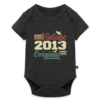 Vintage 2013 Cadeau Anniversaire 2013 Retro - Body à manches courtes Premium Bébé - noir - Devant