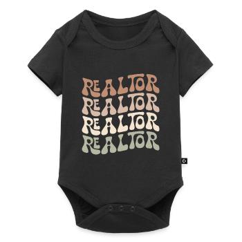 Retro Realtor Real Estate Agent Broker - Body à manches courtes Premium Bébé - noir - Devant