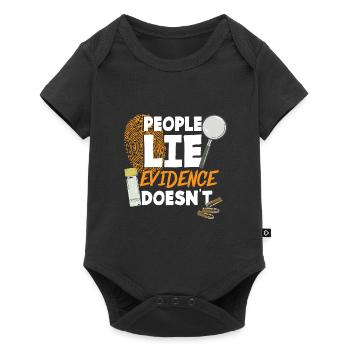 Forensic Scientist Gift Crime Scene Investigator - Baby Premium short-sleeve bodysuit - black - Front
