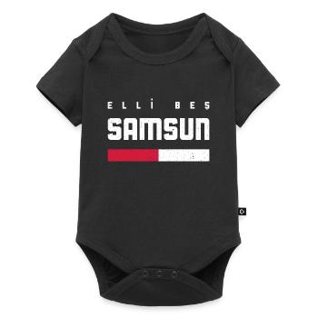 Samsun 55 Turkey Turkiye Gift Holiday TR Turk - Baby Premium short-sleeve bodysuit - black - Front