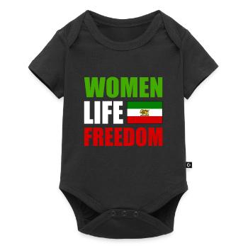 Women life freedom - Body à manches courtes Premium Bébé - noir - Devant