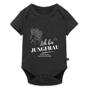 Ich bin Jungfrau Sternzeichen Astrologie - Baby Premium Kurzarmbody - Schwarz - Vorne