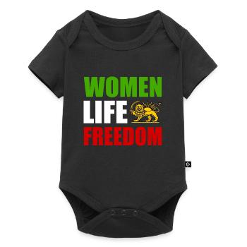 Women life freedom - Body à manches courtes Premium Bébé - noir - Devant