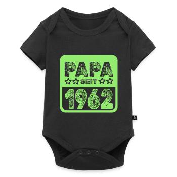 seit 1962 - Baby Premium Kurzarmbody - Schwarz - Vorne