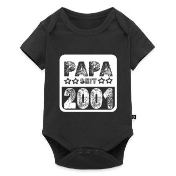 seit 2001 - Baby Premium Kurzarmbody - Schwarz - Vorne