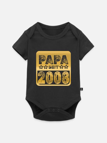 seit 2008 - Baby Premium Kurzarmbody - Schwarz