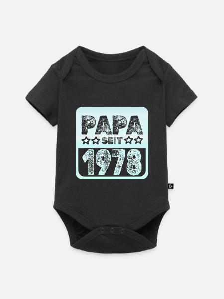 seit 1978 - Baby Premium Kurzarmbody - Schwarz