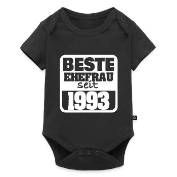 Frau 1993 - Baby Premium Kurzarmbody - Schwarz - Vorne