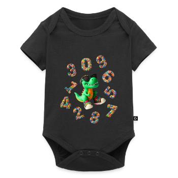 Chiffres - Rentrée avec Dino - Body à manches courtes Premium Bébé - noir - Devant
