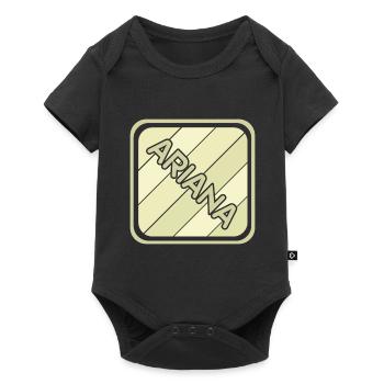 Girl's name Ariana - Baby Premium short-sleeve bodysuit - black - Front