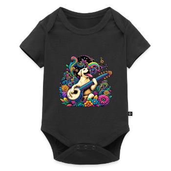 Labrador String Magic - Baby Premium short-sleeve bodysuit - black - Front