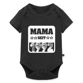 1992 - Baby Premium Kurzarmbody - Schwarz - Vorne