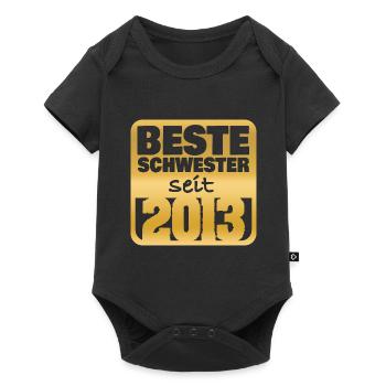 Né en 2013 - Body à manches courtes Premium Bébé - noir - Devant