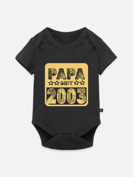 2003 2003 - Baby Premium Kurzarmbody - Schwarz