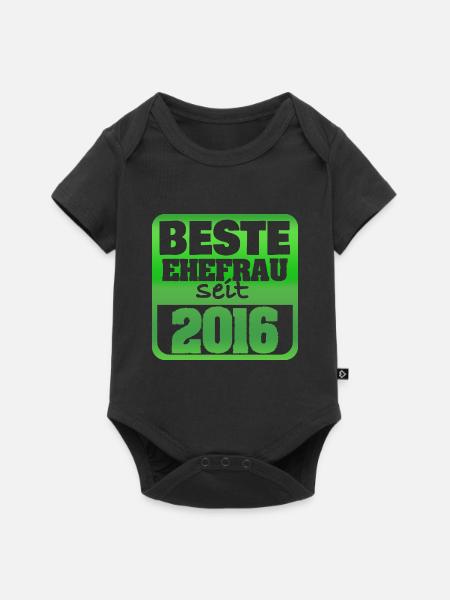 2016 - Baby Premium Kurzarmbody - Schwarz
