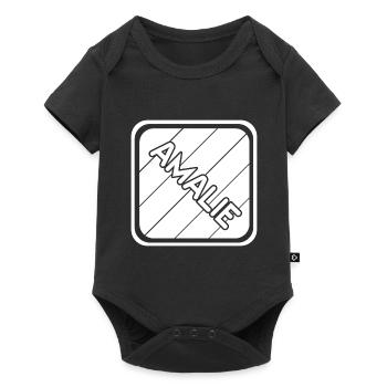 Amalie - Baby Premium short-sleeve bodysuit - black - Front