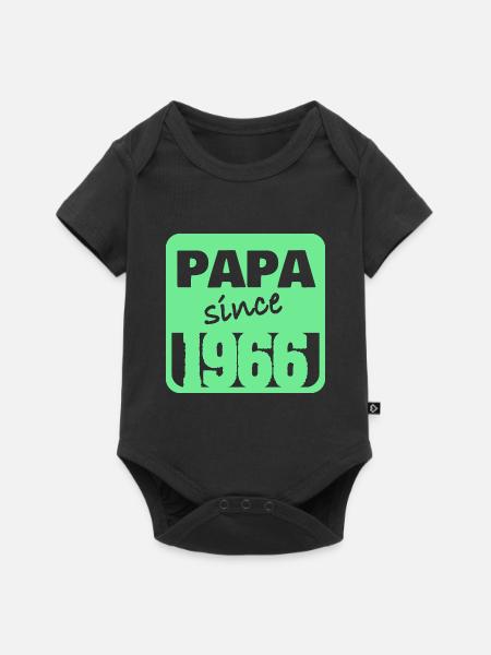 1966 - Baby Premium Kurzarmbody - Schwarz
