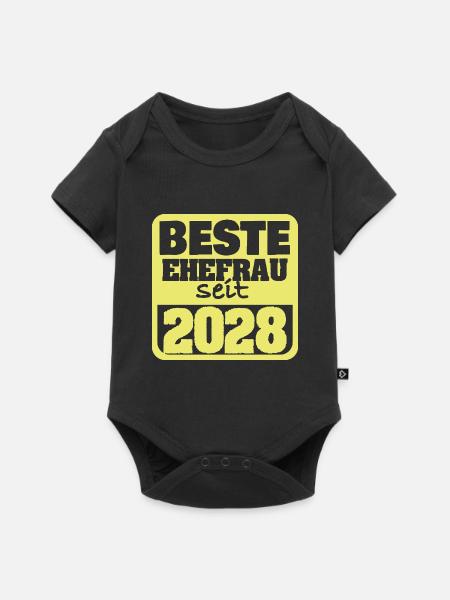 Ehe 2028 - Baby Premium Kurzarmbody - Schwarz