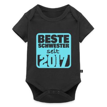 Geschwister 2017 - Baby Premium Kurzarmbody - Schwarz - Vorne