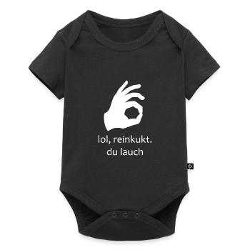 lol, reinkukt (weiß) - Baby Premium Kurzarmbody - Schwarz - Vorne