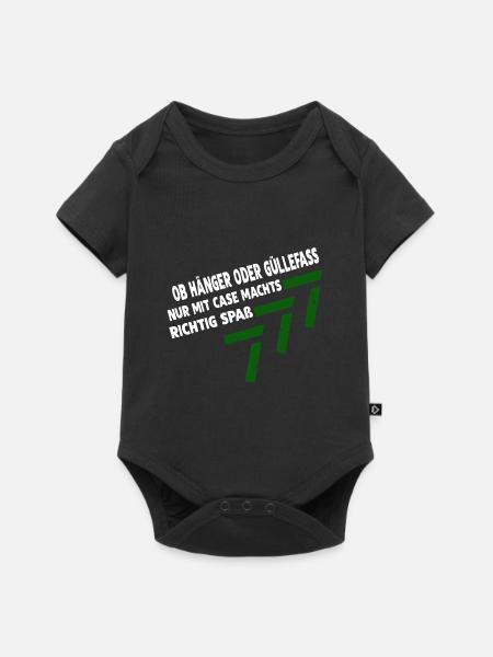 NUR MIT CASE MACHTS SPAß - Baby Premium Kurzarmbody - Schwarz