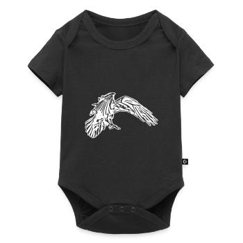 Rabe - Baby Premium Kurzarmbody - Schwarz - Vorne