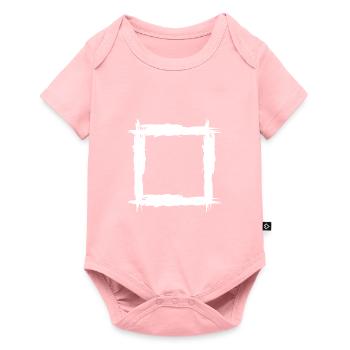 Square white - Baby Premium short-sleeve bodysuit - rose - Front