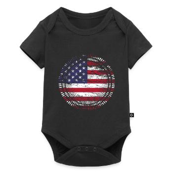 USA America - Baby Premium short-sleeve bodysuit - black - Front