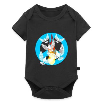 Peace Doves of Peace World Peace Peace Movement - Baby Premium short-sleeve bodysuit - black - Front