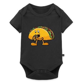 Taco eats a taco - Baby Premium short-sleeve bodysuit - black - Front