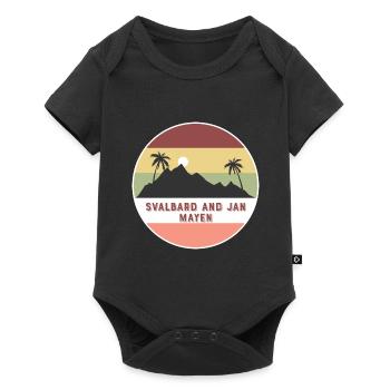 svalbard und jan mayen Retro Land und Länder - Baby Premium Kurzarmbody - Schwarz - Vorne