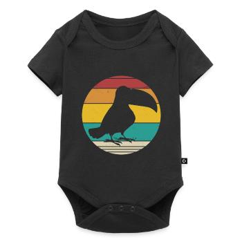 Vintage Toucan - Body à manches courtes Premium Bébé - noir - Devant