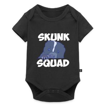 Skunk-Kader - Baby Premium Kurzarmbody - Schwarz - Vorne