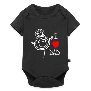 j’aime papa se - Body à manches courtes Premium Bébé - noir - Devant