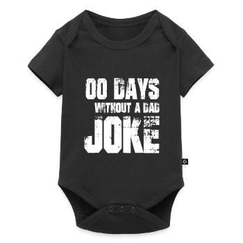 0 jours sans cadeau de blague de papa - Body à manches courtes Premium Bébé - noir - Devant