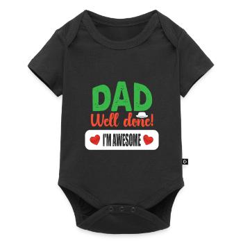 Father's Day - Baby Premium short-sleeve bodysuit - black - Front