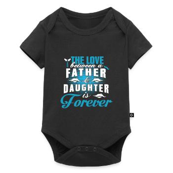 father and daughter / father / daughter / gift - Baby Premium short-sleeve bodysuit - black - Front