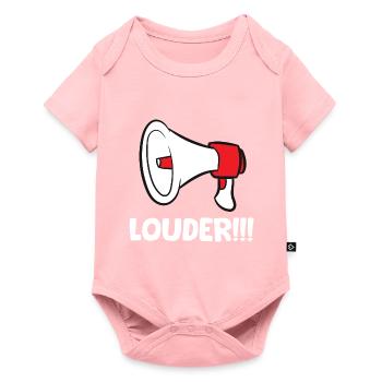 Megaphone - Louder - Baby Premium short-sleeve bodysuit - rose - Front
