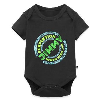 Perfektion Perfekt Jimmy - Baby Premium Kurzarmbody - Schwarz - Vorne