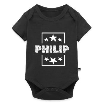 Cadeau pour Philip - Body à manches courtes Premium Bébé - noir - Devant