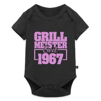 Jahr 1967 - Baby Premium Kurzarmbody - Schwarz - Vorne
