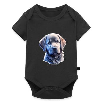 Cute Labrador Retriever puppy - Baby Premium short-sleeve bodysuit - black - Front